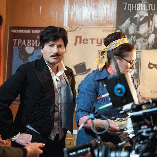Николай Басков на съемках сериала "Хор"
