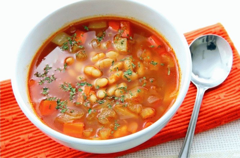 Используйте для супа красную или белую фасоль